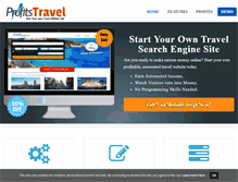 Tablet Screenshot of profitstravel.com